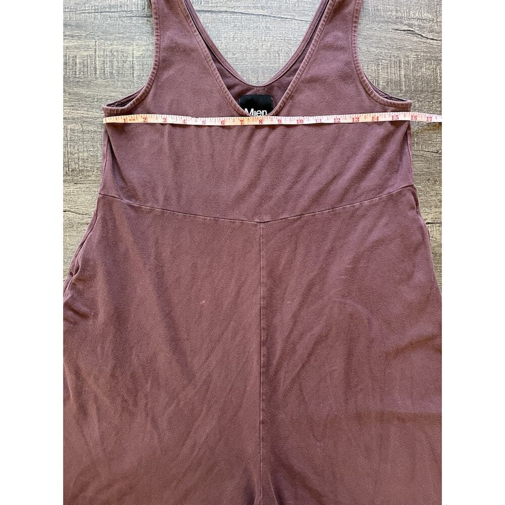 Mien Women’s Purple Lakeside Organic Cotton Wideleg Jumpsuit Made In USA Medium - Picture 6 of 10